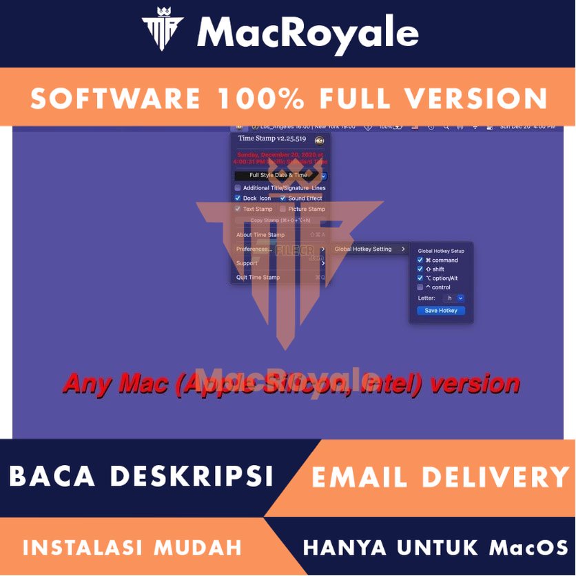 [MacOS] Time Stamp Full Version Lifetime Full Garansi