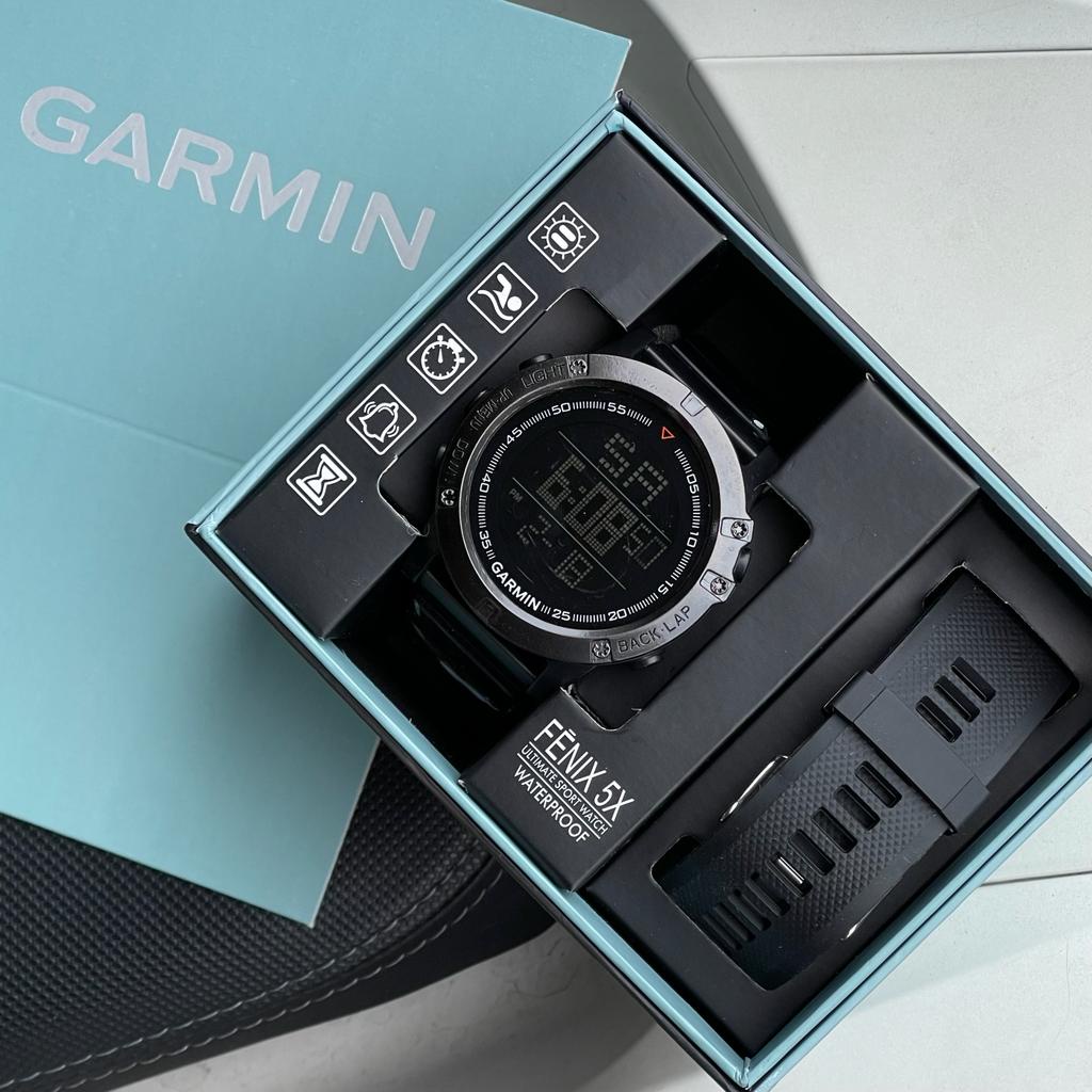 Jam Tangan Pria Garmin Fenix 5x Paket digital Forerunner Rubber