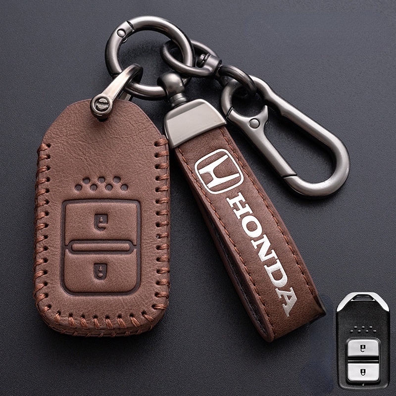 Rumah / Casing Kunci Remote Mobil 2 / 3 / 4 Tombol Plastik Warna Hitam Untuk Honda Accord