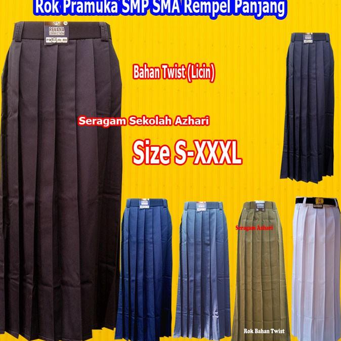 Rok SMP Pramuka Rempel -Rok Pramuka SMA Rempel -Rok Seragam Pramuka Rempel SMP SMA-Seragam Pramuka (