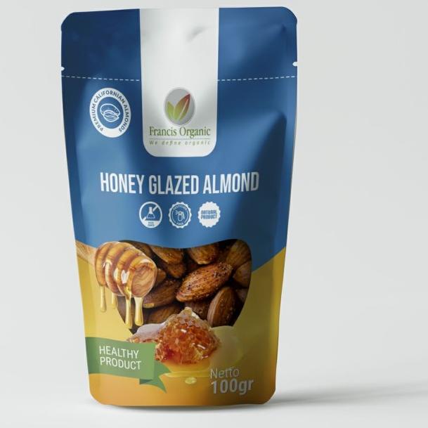 

◙ Francis Organic - Honey Glazed Crunchy Almonds - Pocket Size by Francis Organic ✰