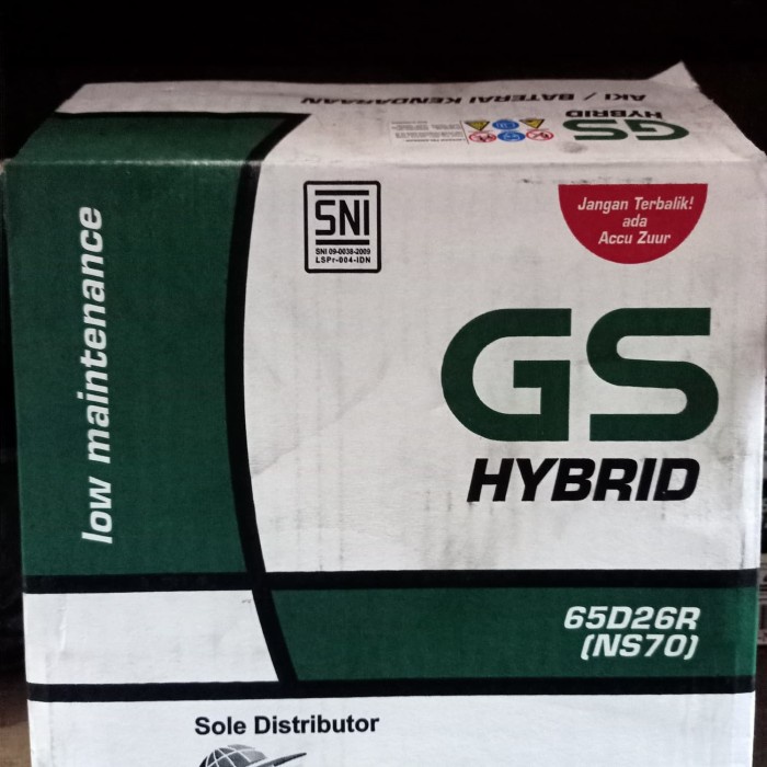 Aki Gs Hybrid Ns 70/Aki Mobil/Aki Panther/Aki Colt Diesel/Aki 65A Kode 065