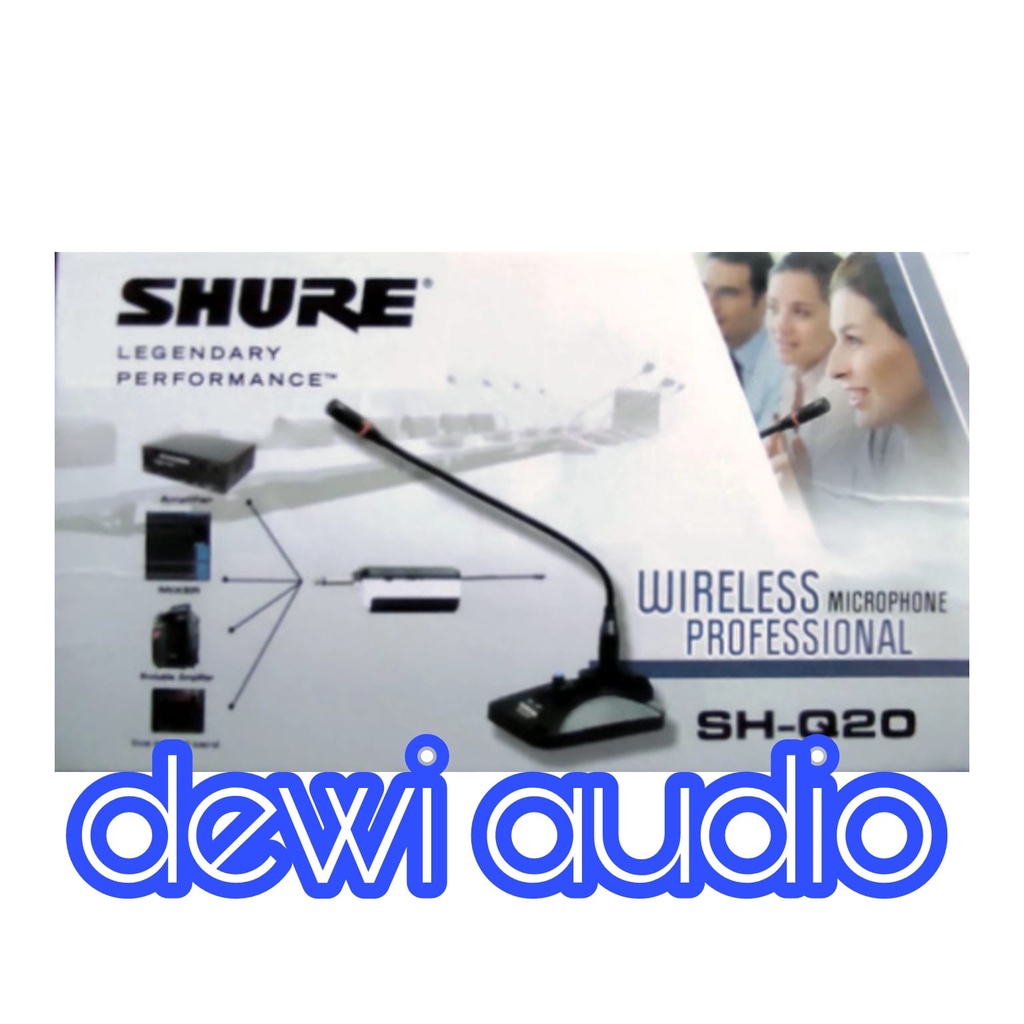 MIC PODIUM WIRELESS SHURE SH-Q20 / MIC PODIUM TANPA KABEL SHQ20