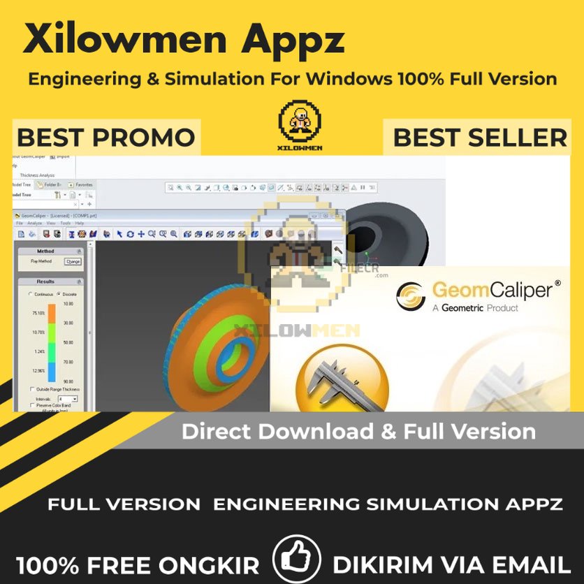 [Full Version] Geometric GeomCaliper 2.8.1 for Creo Pro Engineering Software Lifetime Win OS