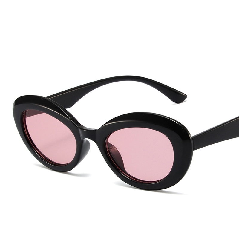 Korea Retro Punk Oval Frame Kacamata Hitam Wanita/Pria Eyewear New Sunglasses Driver Ride Bicycles Shades