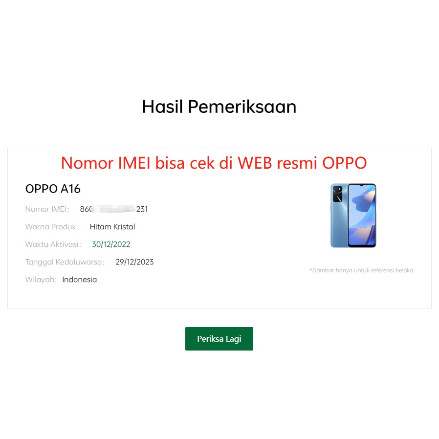 OPPO A16 3GB/32GB 4GB/64GB 13MP Triple Camera HD+ Eye-care Display 5000mAh Garansi Resmi