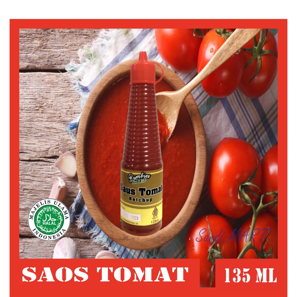 

Saus Tomat Bumbies Condiment 135ml HALAL | Ketchup | Saos Tomat | Saos Tomat Botol Tomato Saus