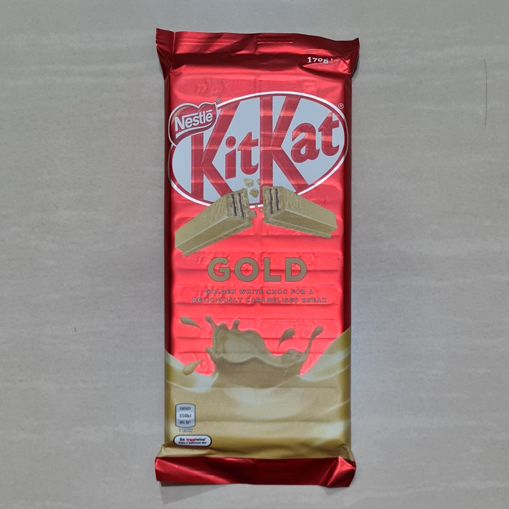KitKat Kit Kat Gold Caramelised Chocolate Block 170 Gram