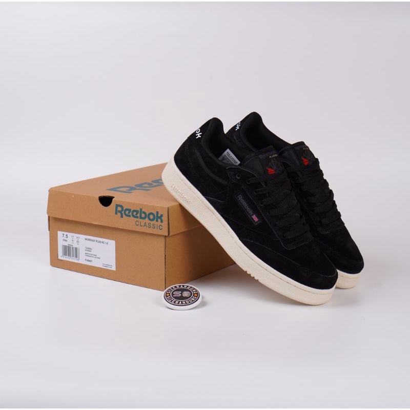 Sepatu Reebok Club C85 URC Black White