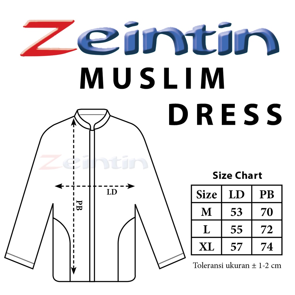 Zeintin - Baju Koko Kurta Dewasa Lengan Pendek &amp; Panjang Baju Muslim Baju Koko Terbaru Pria Bahan Cotton AT