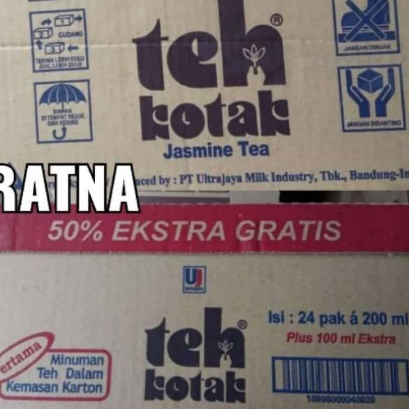 

♦ TEH KOTAK JASMINE TEH MELATI ULTRA JAYA 300ml 1 Dus Isi 24 Kotak ❊