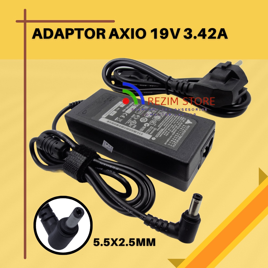 ORIGINAL Adaptor Adapter Charger Casan Axioo Zyrex (DELTA) 19V - 3.42A
