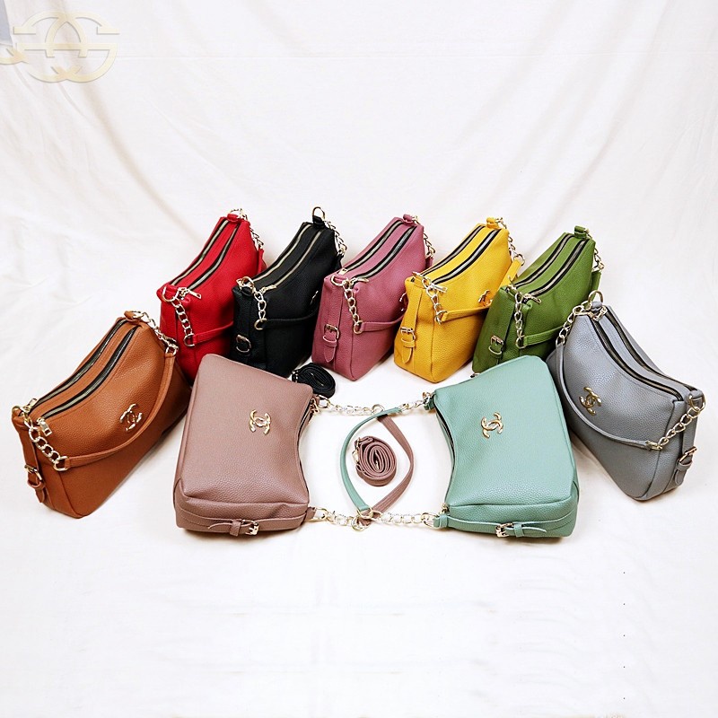 Akaci Tas Selempang Wanita 2 ruang 01-6741 Shoulder Sling bag Terbaru Grosir Murah Fashion Style Korea mango THR