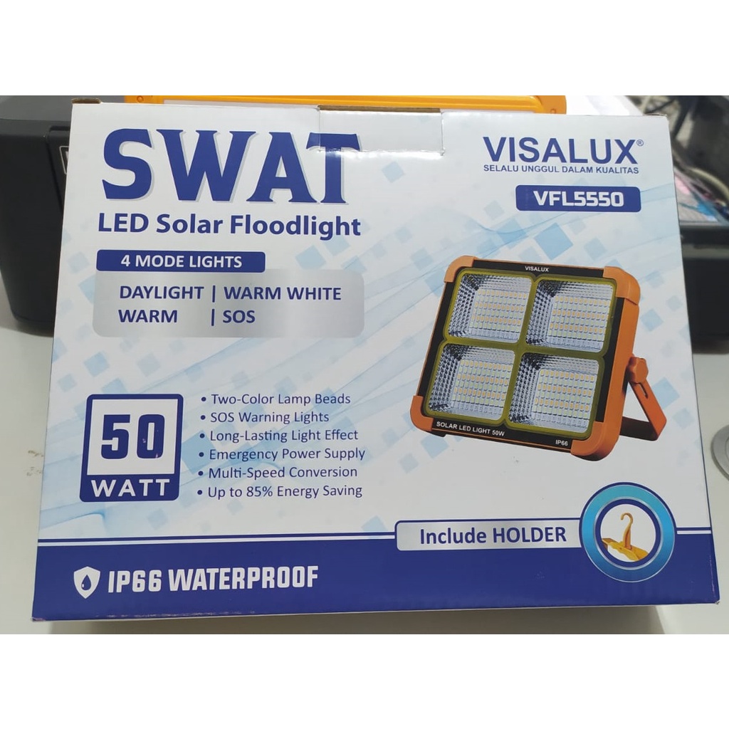 Beliajadulu88 Lampu LED Solar Emergency / Power Sel Surya / Lampu Panel Visalux VFL5550