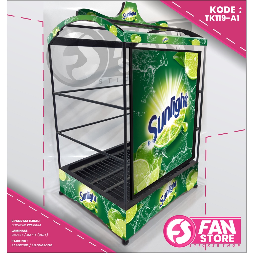 DECAL SANGKAR KOTAK KENARI KACER - STIKER DECAL KANDANG BURUNG KOTAK HIJAU - KODE TK119