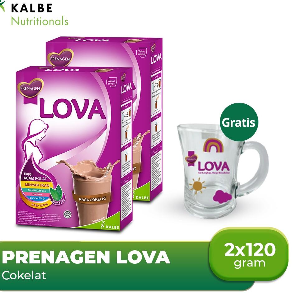 

『Perdana』 Buy 2 Prenagen Lova Cokelat 120G Free Gelas