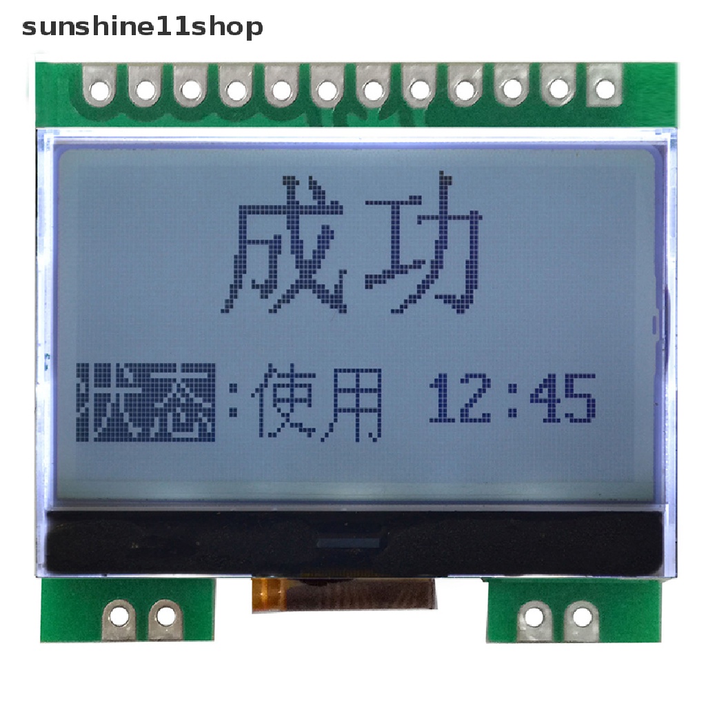 Sho 12864G-290-PN Modul LCD Dengan Font Cina LCD Display Screen Module Dot Matrix Screen SPI Interface N