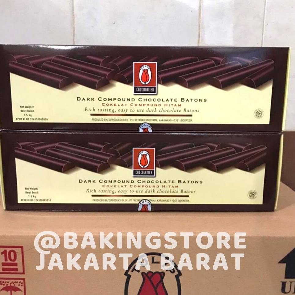 

♪ Chocolate Sticks Batons Tulip Compound Sticks Stik Coklat Baton 1,5kg ✲