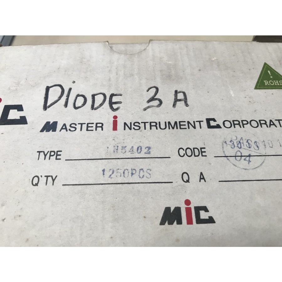 DIODA DIODE RECTIFIER 1N5402 1N 5402 IN5402 IN 5402 3A 200V