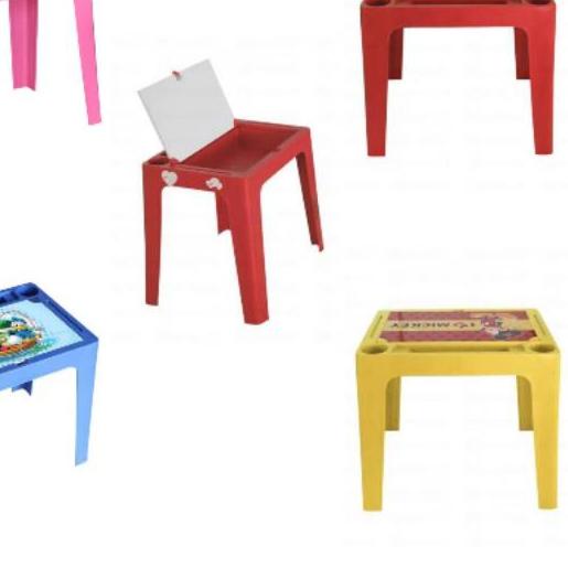 ➳ MEJA + KURSI BELAJAR ANAK KARAKTER OLYMPLAST ❋