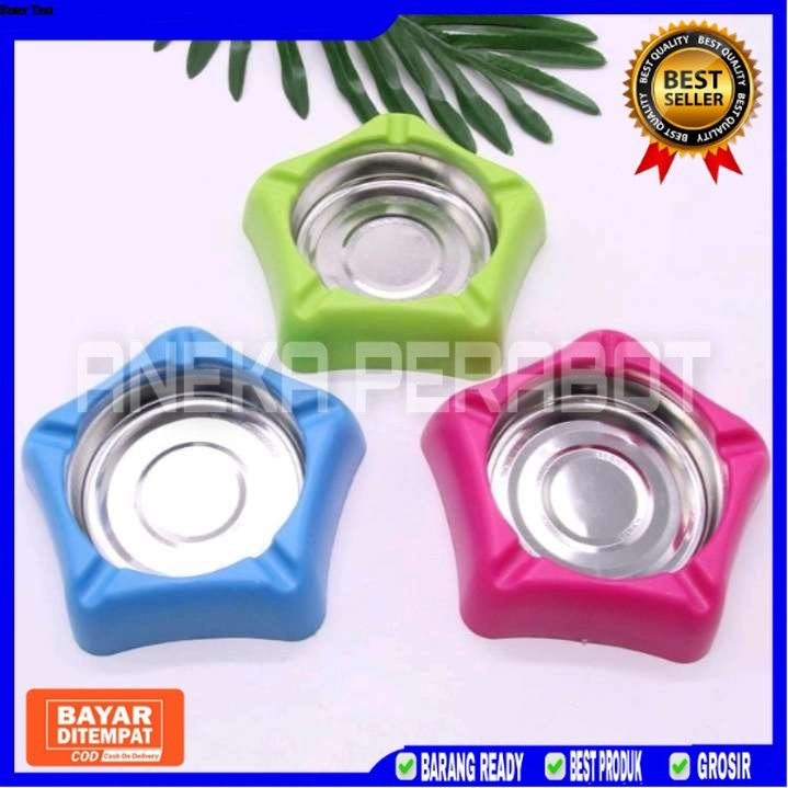 [AP]ASBAK ROKOK BINTANG WARNA STAINLESS STEEL TAHAN LAMA KUAT