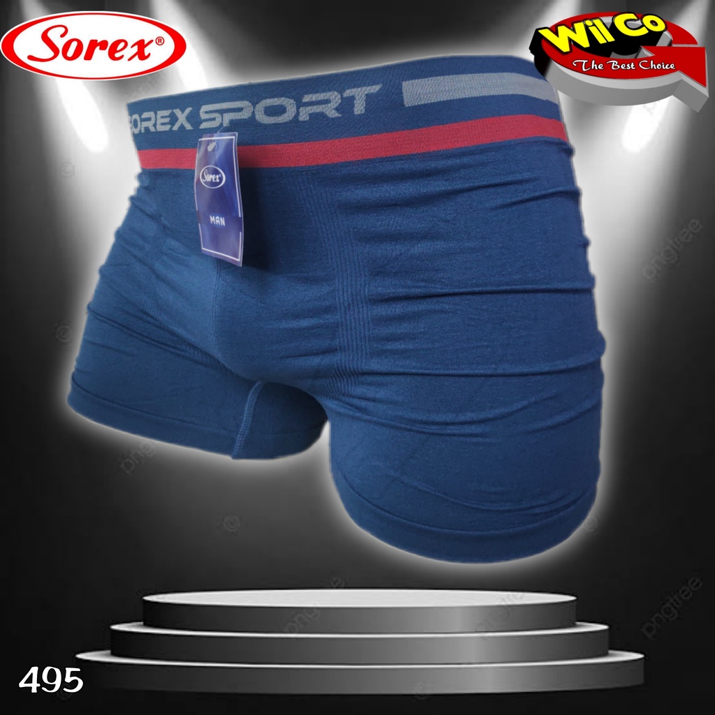 K495 - [Harga Per 1 Potong] CELANA DALAM BOXER PRIA PREMIUM SOREX SIZE (M-L) - (XL-XXL)