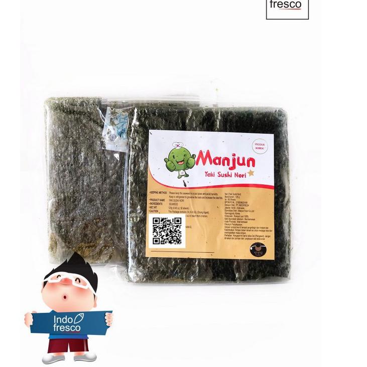 

Ω Manjun Yaki Sushi Nori- Rumput laut Lembaran- Roasted Seaweed 50lembar ☟