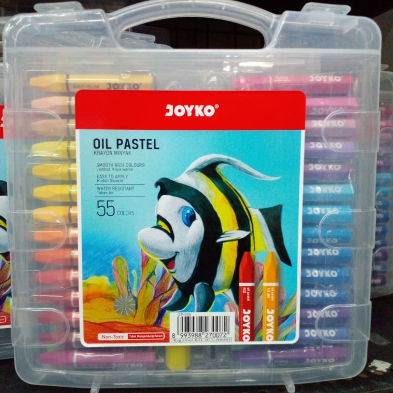 

[100% REAL PICT] Crayon / Pastel / Oil Pastel / Krayon Minyak JOYKO isi 55 warna