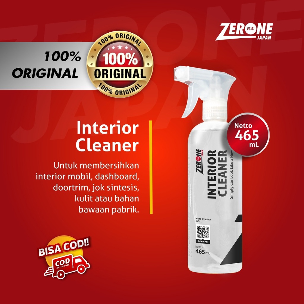 Zerone Spray Pengusir Tikus Penghilang Noda Interior Cleaner Dashboard Jok Doortrim