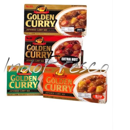 

☆ SnB Golden Curry Sauce Mix- Bumbu Saus Kari 220g - Hot ♙