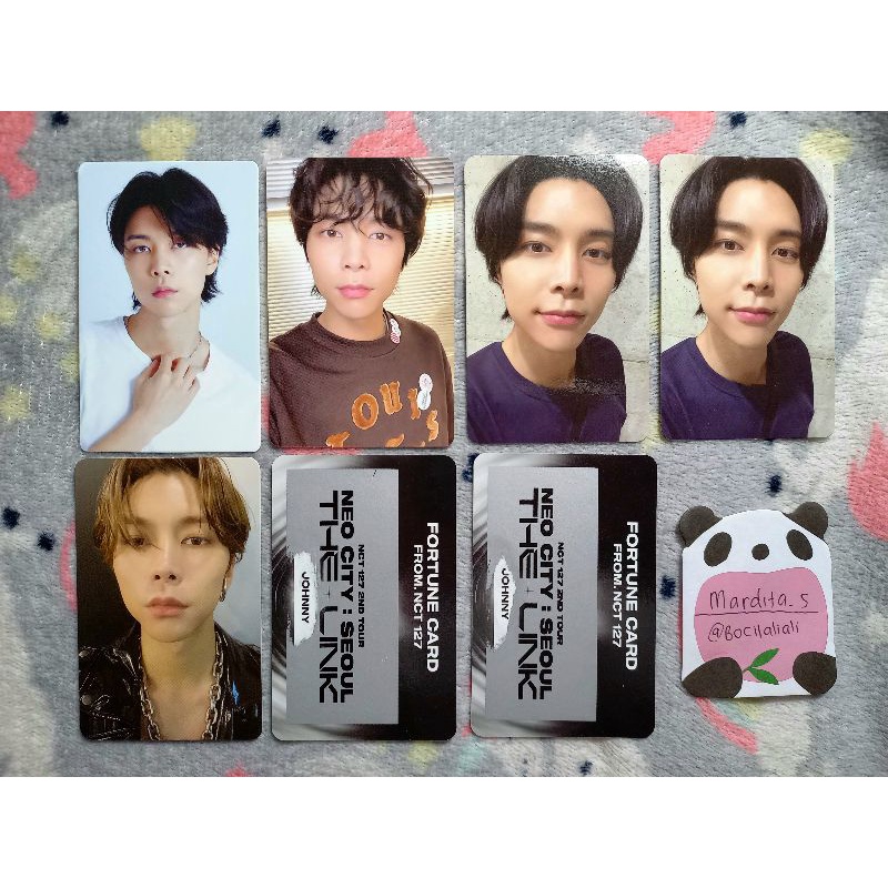 NCT Johnny Photocard (sg22, neozone, sanrio, fortune card neocity the link)