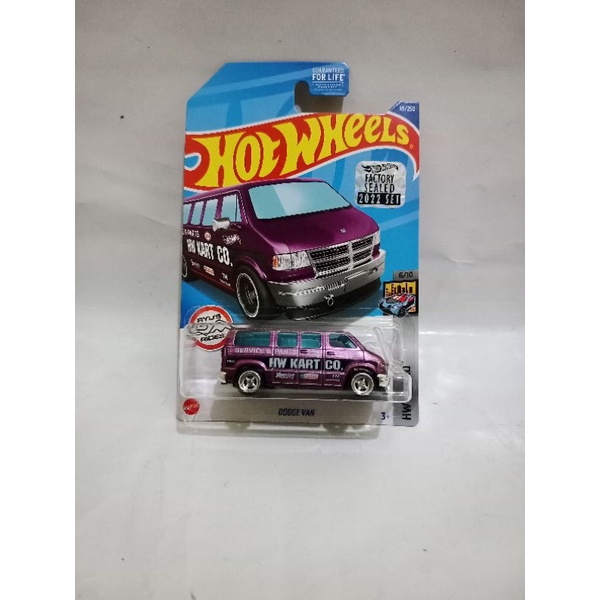 Hot wheels Super Treasure Hunt Dodge Van Favtory Sealed 2022 THS Ban Karet Murah