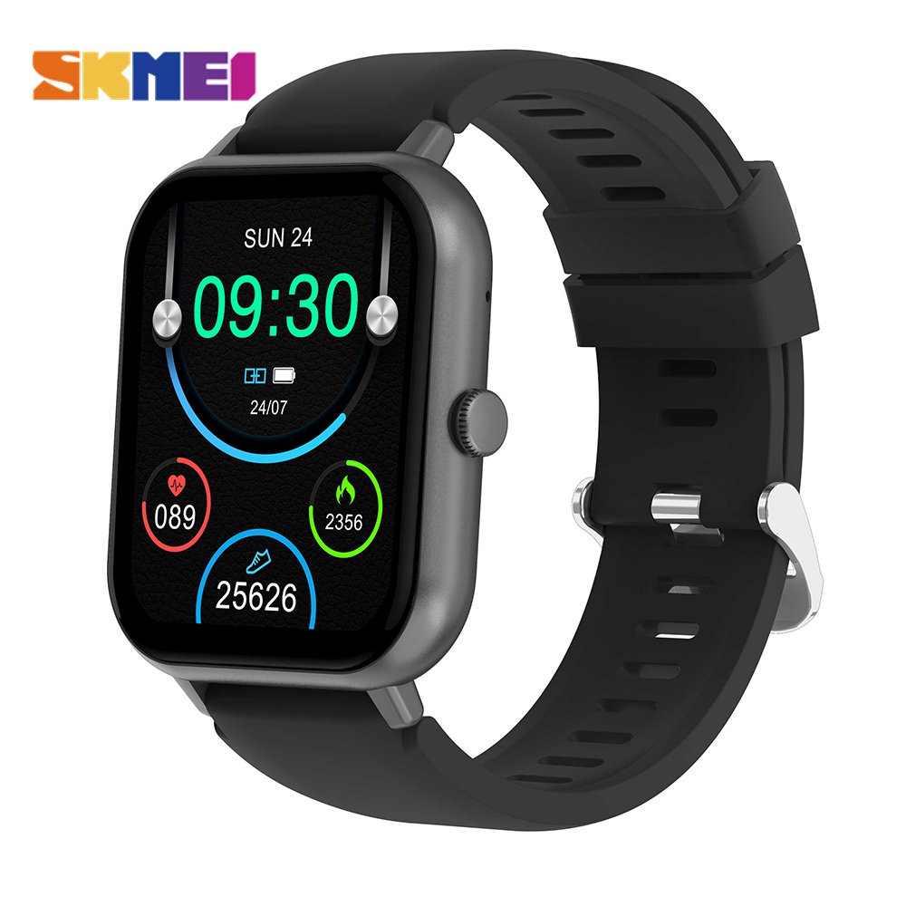 Skmei Smart Watch jam kalkulator Persegi smartwatch sport pria touch screen wanita hp android pintar outdoor olahraga watch
