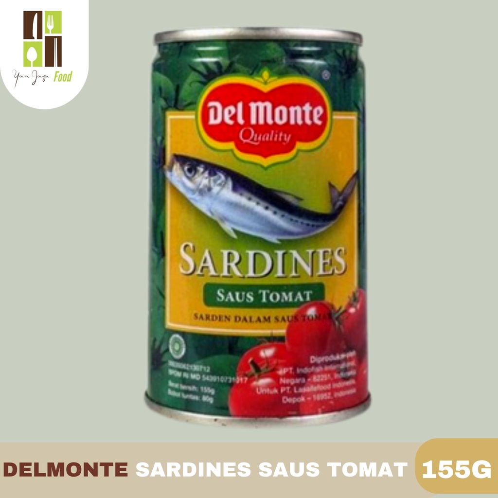 Delmonte Sardines/Sarden Saus Tomat/Saus Cabe 155g/425g