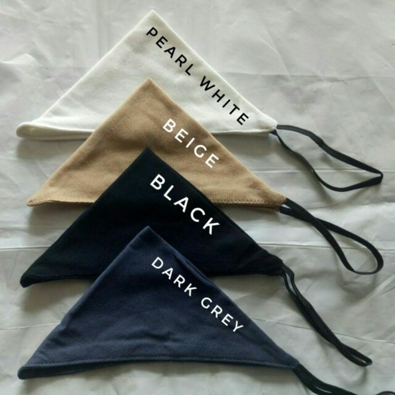 penutup dagu/pelapik dagu segi tiga inner hijab