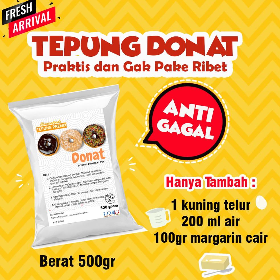 

T80 TEPUNG DONAT SUPER EMPUK ALA RESTO 500GR PALING DICARI ウ