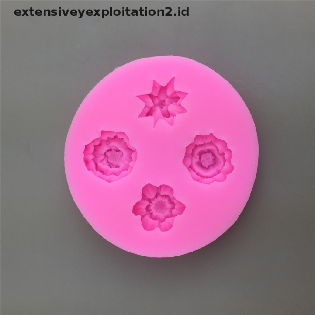 {NEW} Cetakan Silikon Sugarcraft Bunga Daisy Camellia Mini DIY Baking Fondant Mold.