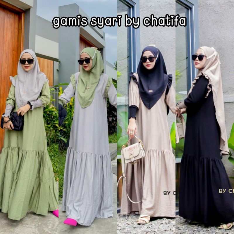 DRESS SYARI BY CHATIFA/SYAR'I IBELLA BY CHATIFA
