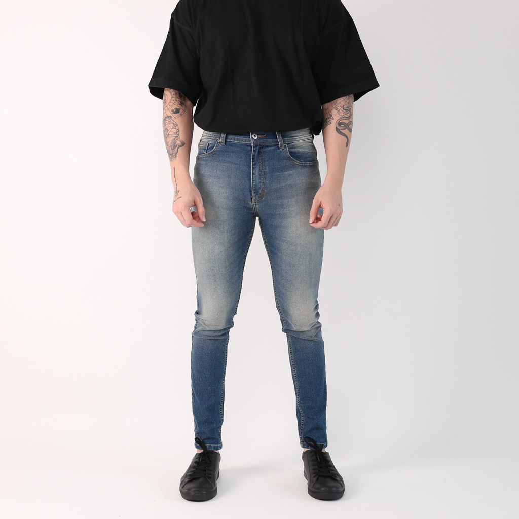 UNITEDJEANS - Celana Slim Fit Jeans Pria Bahan Soft Stretch Denim - Atlantis Blue - (UJ-36)
