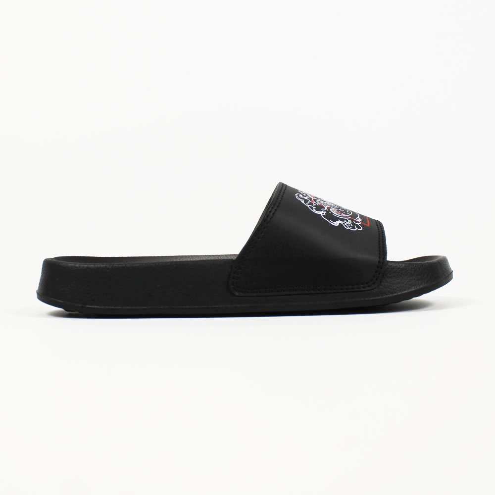 Sendal Slop Pria Wanita BOYSCODE Japanesse Wind Black Hitam / Slide Pria / Slip On Pria / Sendal Cowok / Sendal Cewek