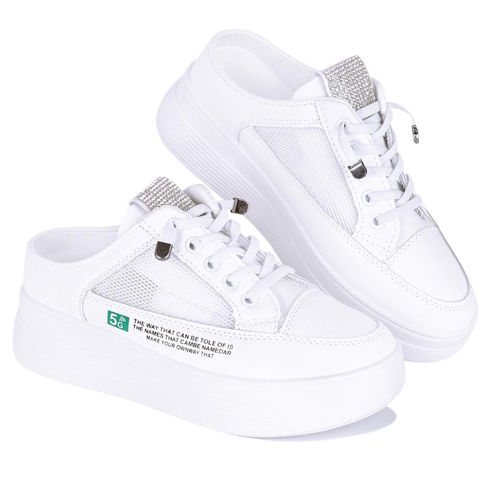 REKOMENDASI DNY Sepatu Sendal Cewek Korea Sepatu Sandal Putih Import Terbaru Cantik Kekinian 0126