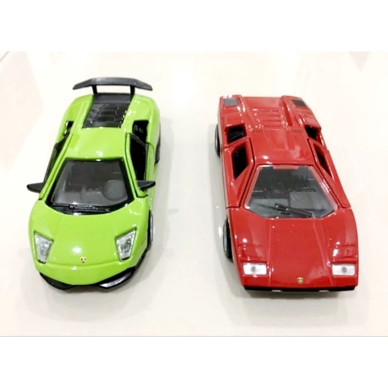 Maisto Lamborghini Collection Diecast Mobil Lamborghini Aventador Gallardo Countach Reveton Murcielago Die-cast Miniatur Mobil Mobilan Pajangan