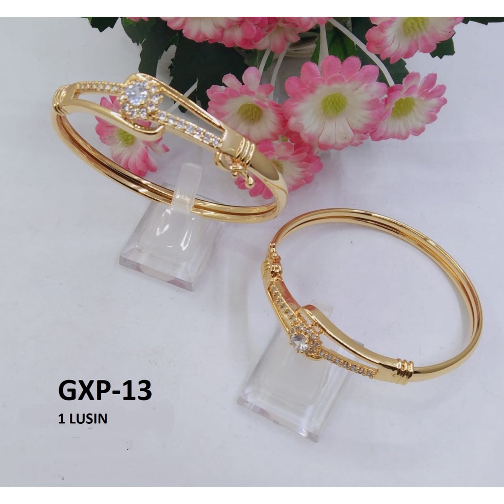 GELANG XP EMAS GOLD BULAT DIAM TERMURAH / DUNIA GELANG TERBARU