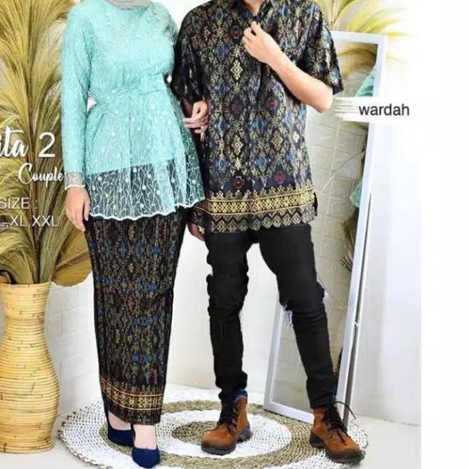 ➧ SET COUPLE KEBAYA SITA 2 ~ COUPLE KEBAYA WISUDA ~ COUPLE KEBAYA PESTA ~ KEBAYA COUPLE KEKINIAN ~ C