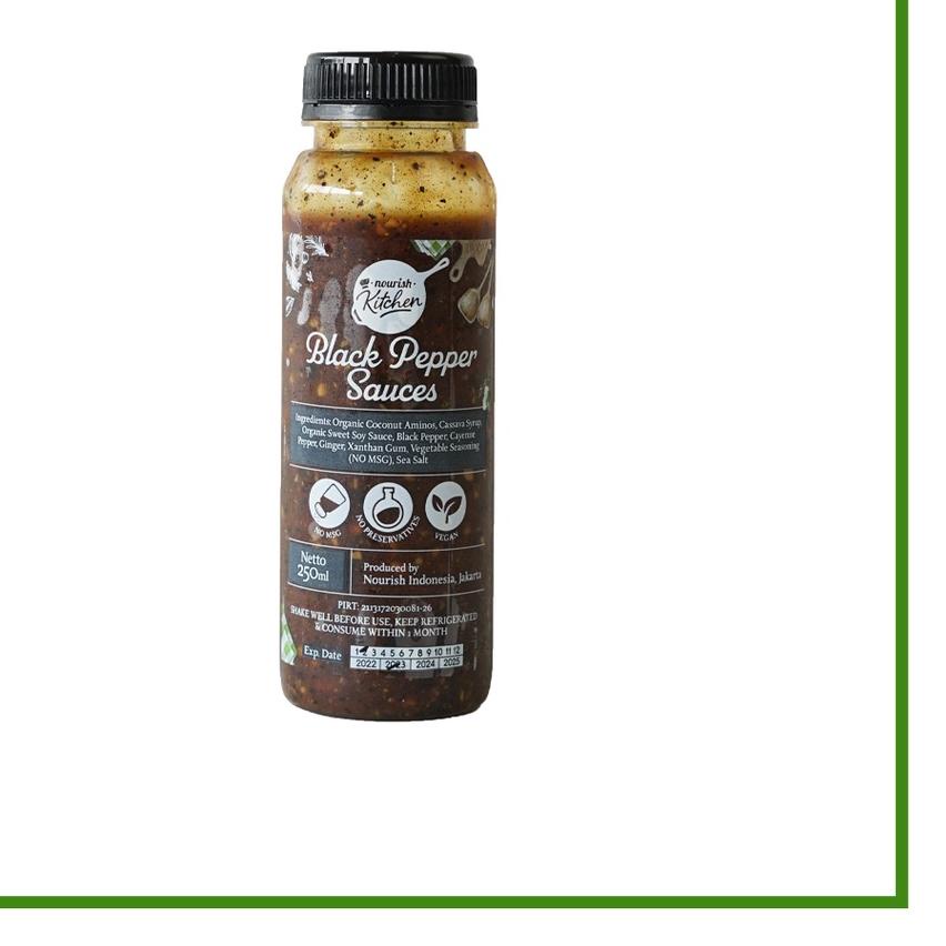 

☁ Black Pepper Sauces 250ml (Saus Lada Hitam NO MSG) ◊