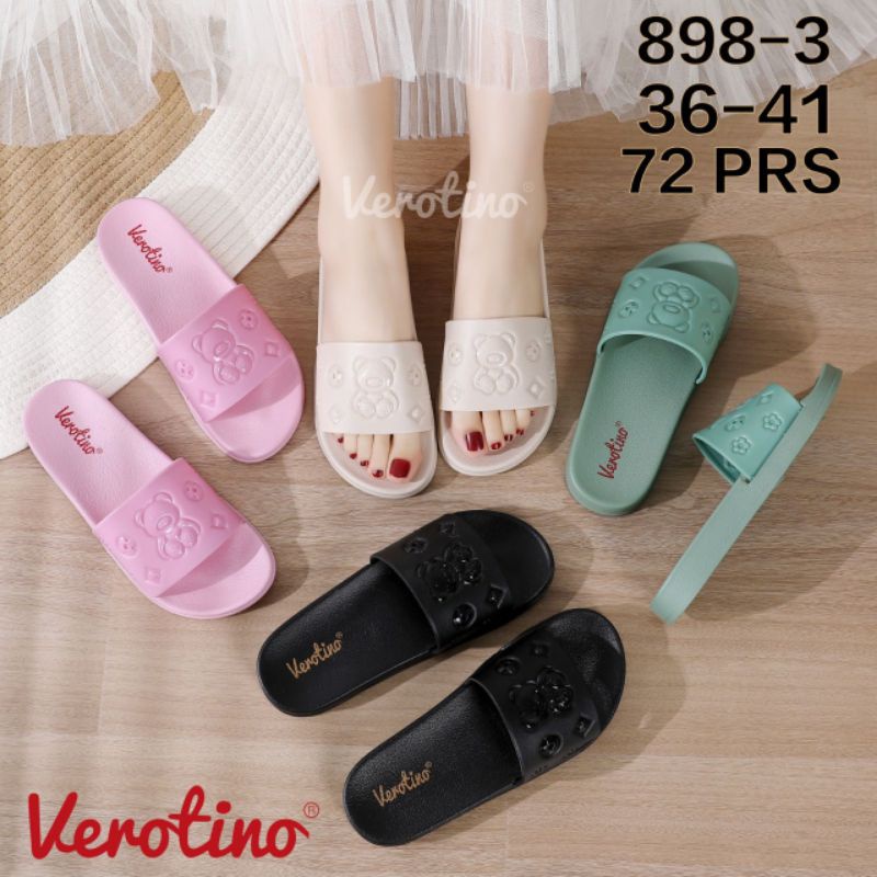 Sandal Selop Wanita Sandal Jepit Jelly Verotino Wanita Model Kepang Import