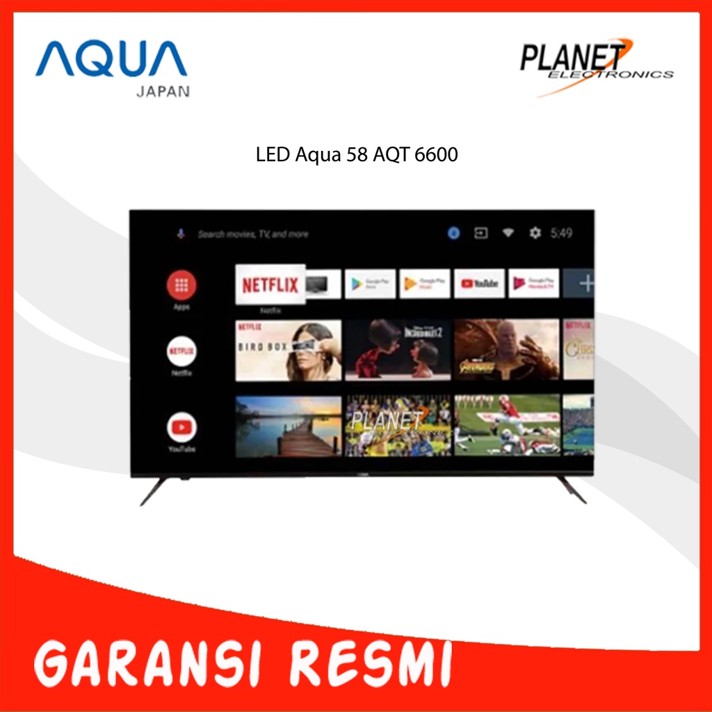 LED TV Aqua 58Inch 58 AQT 6600 Android TV