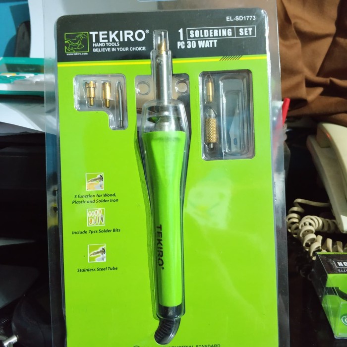 SOLDER MULTIFUNGSI TEKIRO - SOLDER LISTRIK 30 WATT MATA 7 PC TEKIRO
