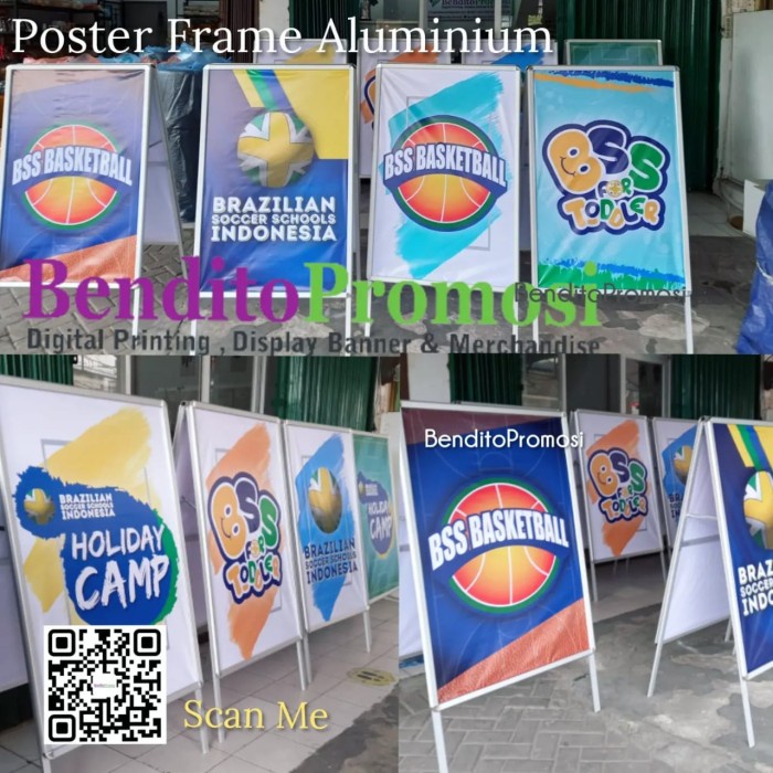 

Papan Jalan Sign Board Poster Frame 80X120Cm, Stand Poster Portable,Snapboard