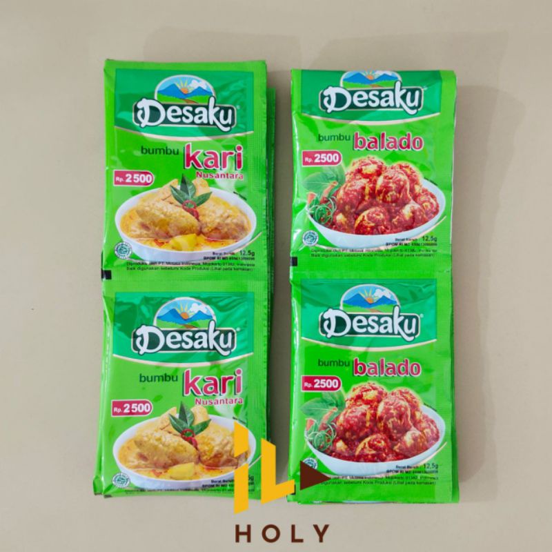 

Desaku Bumbu Kari & Balado (ECER) Per Sachet 12.5gr